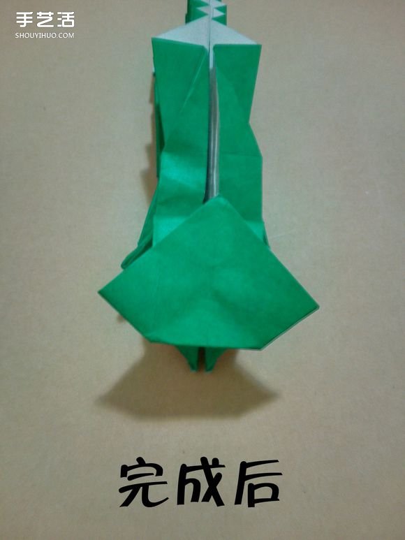 海绵宝宝痞老板折纸 超复杂痞老板的折法图解 -  www.shouyihuo.com