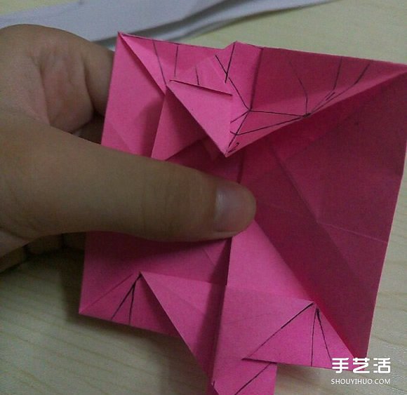 小松英夫的马折纸图解 超详细立体马的折法教程 -  www.shouyihuo.com