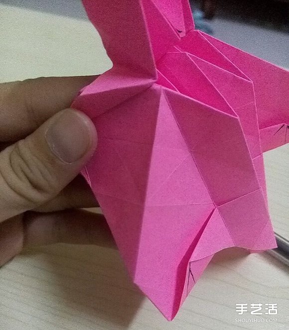 小松英夫的马折纸图解 超详细立体马的折法教程 -  www.shouyihuo.com