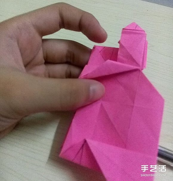 小松英夫的马折纸图解 超详细立体马的折法教程 -  www.shouyihuo.com