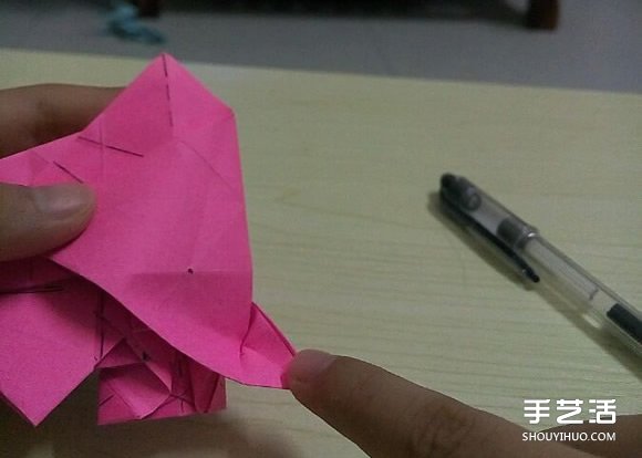 小松英夫的马折纸图解 超详细立体马的折法教程 -  www.shouyihuo.com