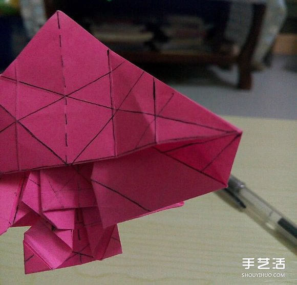 小松英夫的马折纸图解 超详细立体马的折法教程 -  www.shouyihuo.com