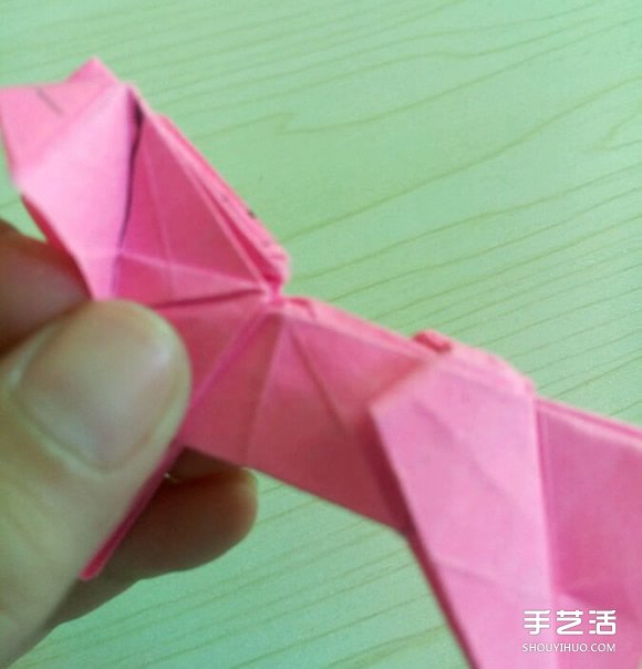 小松英夫的马折纸图解 超详细立体马的折法教程 -  www.shouyihuo.com