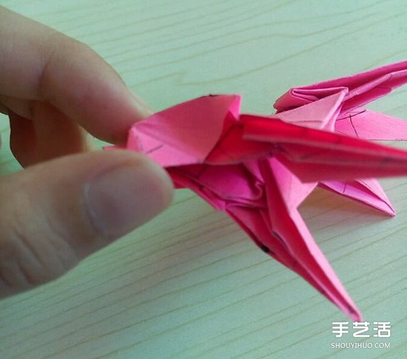 小松英夫的马折纸图解 超详细立体马的折法教程 -  www.shouyihuo.com