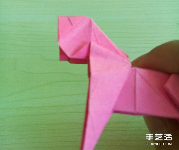 小松英夫的马折纸图解 超详细立体马的折法教程 -  www.shouyihuo.com