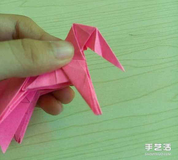 小松英夫的马折纸图解 超详细立体马的折法教程 -  www.shouyihuo.com