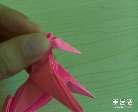 小松英夫的马折纸图解 超详细立体马的折法教程 -  www.shouyihuo.com
