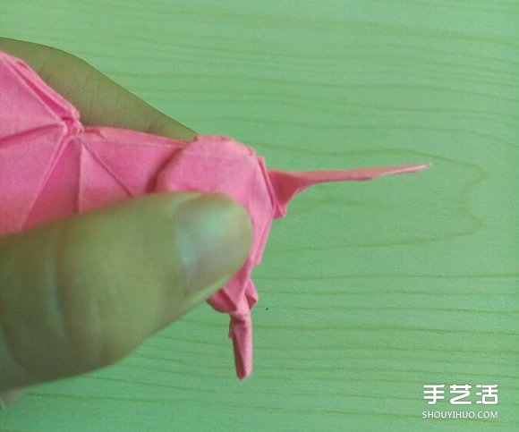 小松英夫的马折纸图解 超详细立体马的折法教程 -  www.shouyihuo.com