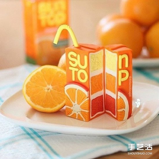 超轻粘土蛋糕图片 逼真的超轻粘土食物作品 -  www.shouyihuo.com