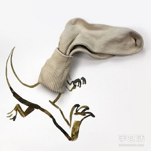 生活小物作为背景道具 画出趣味十足的创意画 -  www.shouyihuo.com