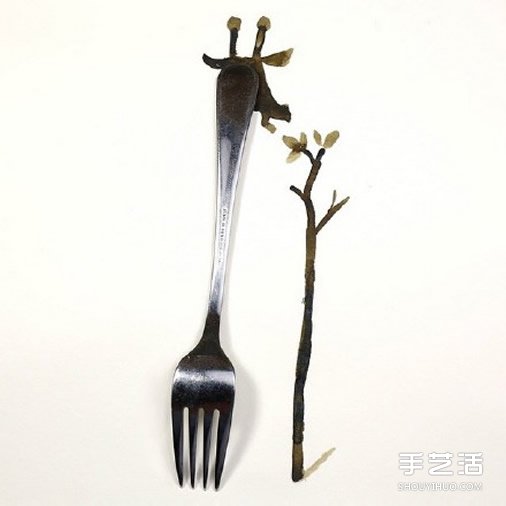 生活小物作为背景道具 画出趣味十足的创意画 -  www.shouyihuo.com