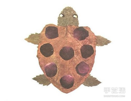优秀树叶贴画欣赏 幼儿园树叶粘贴画获奖作品 -  www.shouyihuo.com