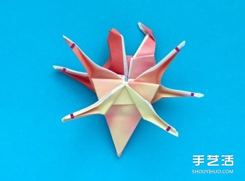 折纸螃蟹的步骤图解 复杂螃蟹折纸图解教程 -  www.shouyihuo.com
