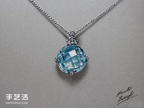 立体彩色铅笔画 画出像真的一样的水晶饰品 -  www.shouyihuo.com
