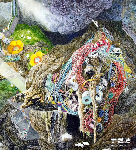 三年半时光的坚持！日本艺术家绘制巨幅画作 -  www.shouyihuo.com