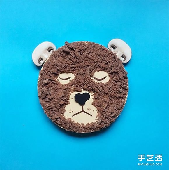 做自己擅长的事 食物和卡纸DIY创意人物肖像 -  www.shouyihuo.com