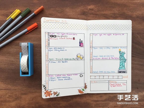 新的一年 自己DIY一本理想格式的完美手帐吧 -  www.shouyihuo.com