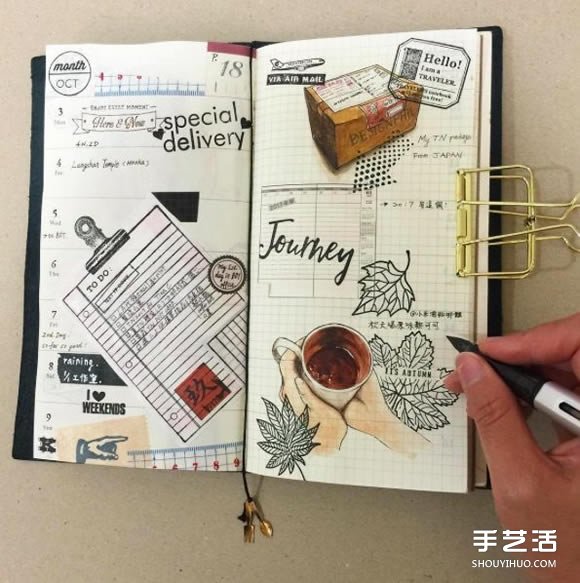 新的一年 自己DIY一本理想格式的完美手帐吧 -  www.shouyihuo.com