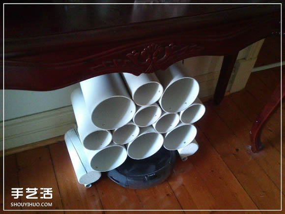 塑料水管做鞋架的教程 DIY塑料水管鞋架的方法 -  www.shouyihuo.com