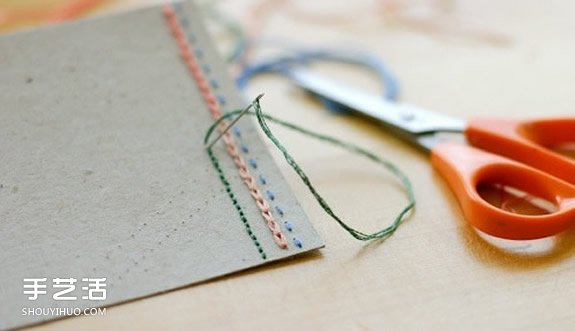 刺绣新年贺卡手工制作 创意明信片设计DIY -  www.shouyihuo.com