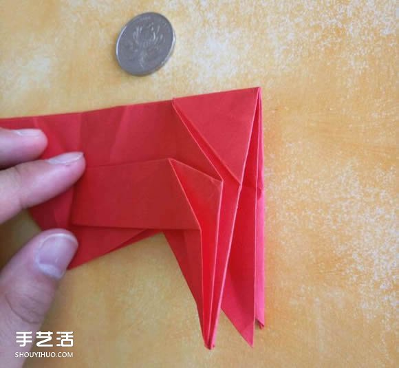 超复杂狗狗的折纸方法图解 附带整形步骤 -  www.shouyihuo.com