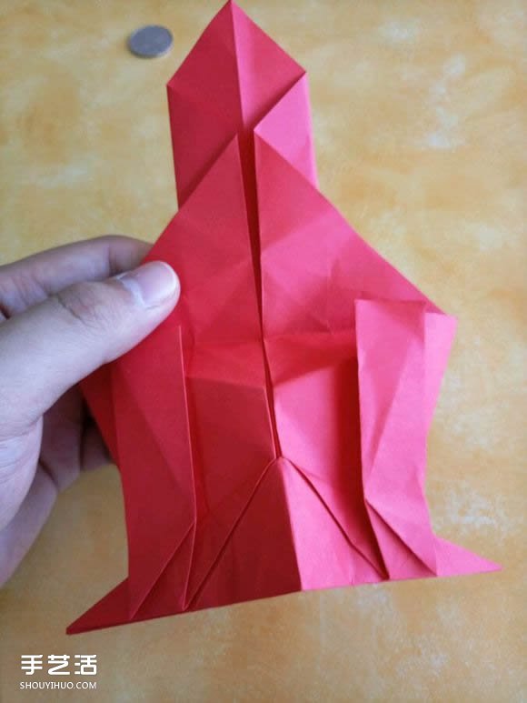 超复杂狗狗的折纸方法图解 附带整形步骤 -  www.shouyihuo.com