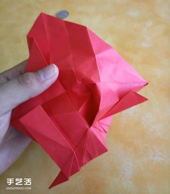 超复杂狗狗的折纸方法图解 附带整形步骤 -  www.shouyihuo.com