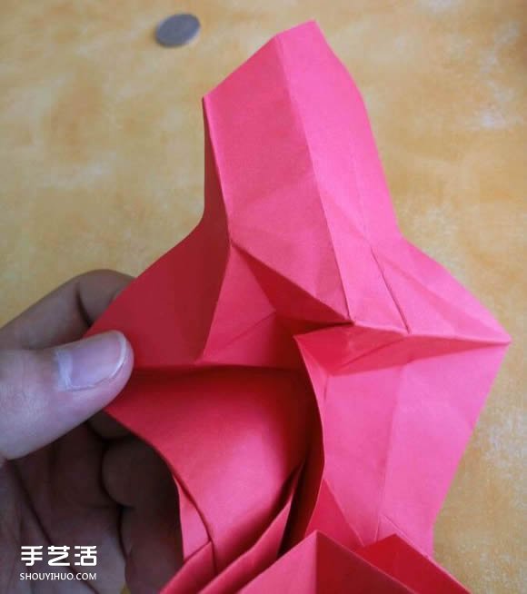 超复杂狗狗的折纸方法图解 附带整形步骤 -  www.shouyihuo.com