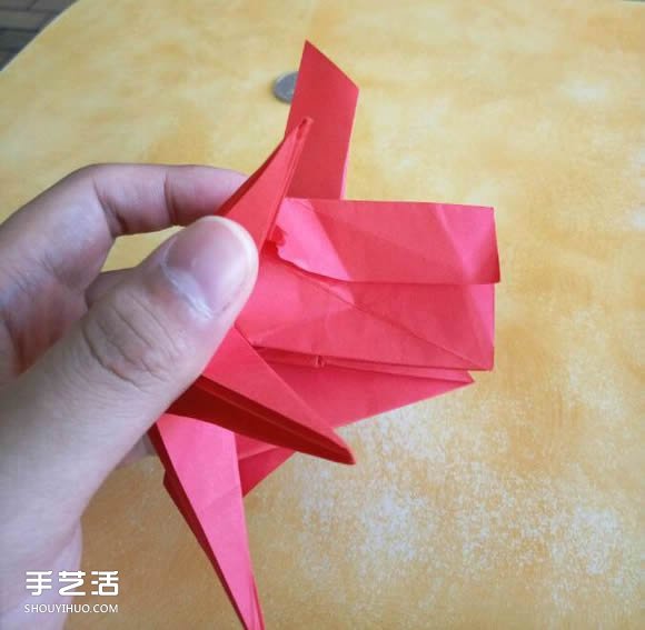 超复杂狗狗的折纸方法图解 附带整形步骤 -  www.shouyihuo.com