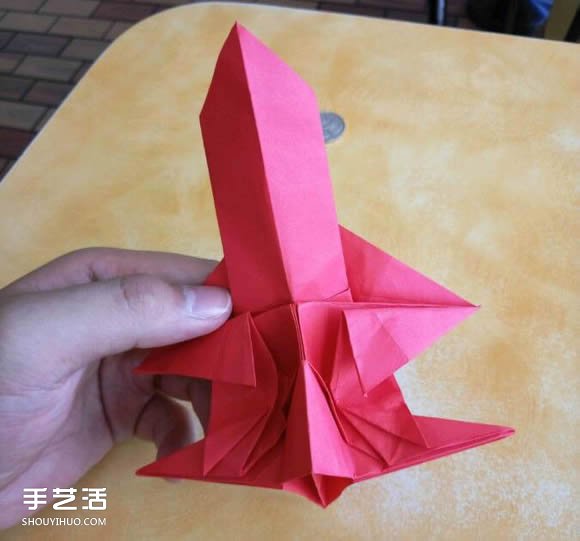 超复杂狗狗的折纸方法图解 附带整形步骤 -  www.shouyihuo.com