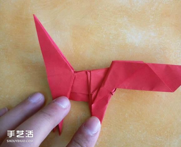 超复杂狗狗的折纸方法图解 附带整形步骤 -  www.shouyihuo.com