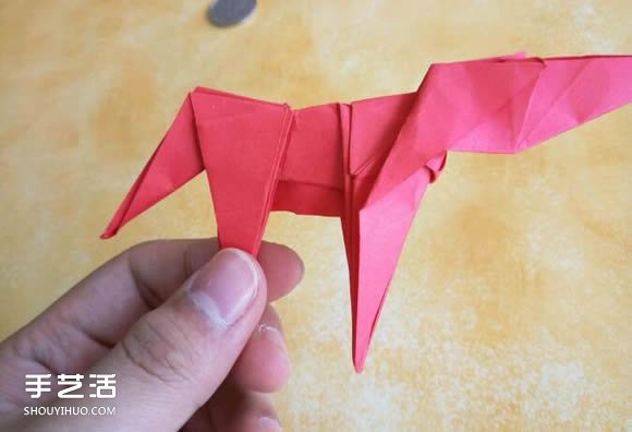 超复杂狗狗的折纸方法图解 附带整形步骤 -  www.shouyihuo.com