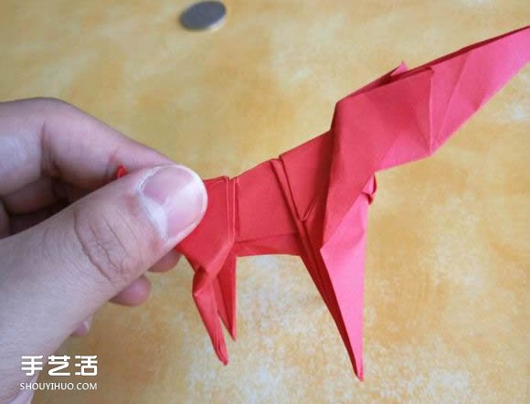 超复杂狗狗的折纸方法图解 附带整形步骤 -  www.shouyihuo.com