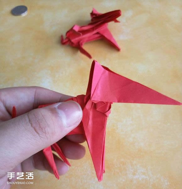 超复杂狗狗的折纸方法图解 附带整形步骤 -  www.shouyihuo.com
