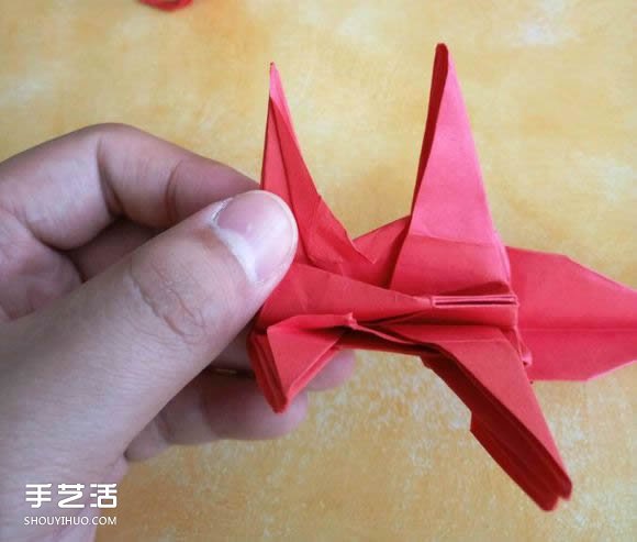 超复杂狗狗的折纸方法图解 附带整形步骤 -  www.shouyihuo.com