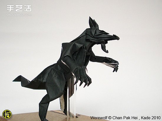 折纸狼人图解过程步骤 复杂狼人的折法教程 -  www.shouyihuo.com