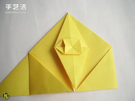 折纸狼人图解过程步骤 复杂狼人的折法教程 -  www.shouyihuo.com