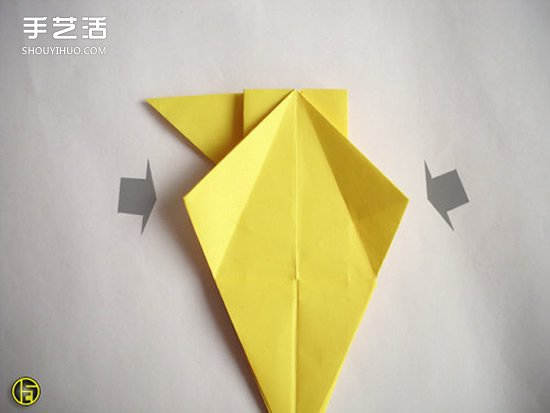 折纸狼人图解过程步骤 复杂狼人的折法教程 -  www.shouyihuo.com
