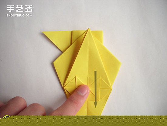 折纸狼人图解过程步骤 复杂狼人的折法教程 -  www.shouyihuo.com