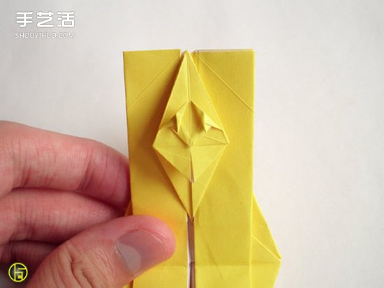 折纸狼人图解过程步骤 复杂狼人的折法教程 -  www.shouyihuo.com