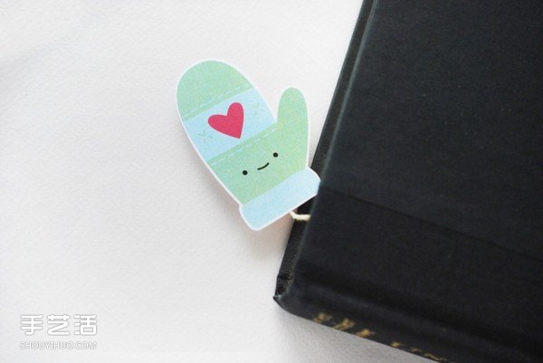 手工制作可爱手套书签 冬日暖暖的手套书签DIY -  www.shouyihuo.com