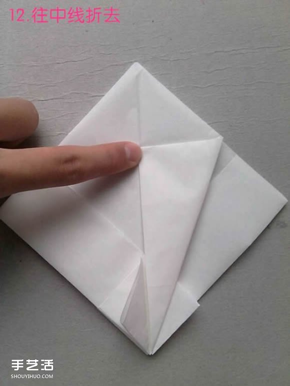 折纸白鹭的方法详细图解 立体白鹭的折法步骤 -  www.shouyihuo.com
