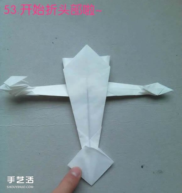 折纸白鹭的方法详细图解 立体白鹭的折法步骤 -  www.shouyihuo.com