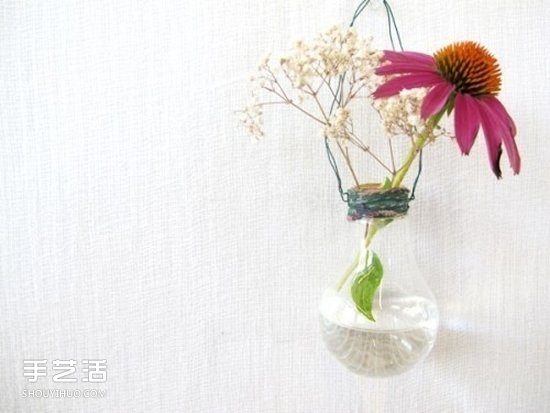 创意灯泡DIY手工艺品 废灯泡手工制作图片 -  www.shouyihuo.com