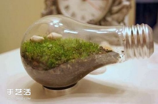 创意灯泡DIY手工艺品 废灯泡手工制作图片 -  www.shouyihuo.com