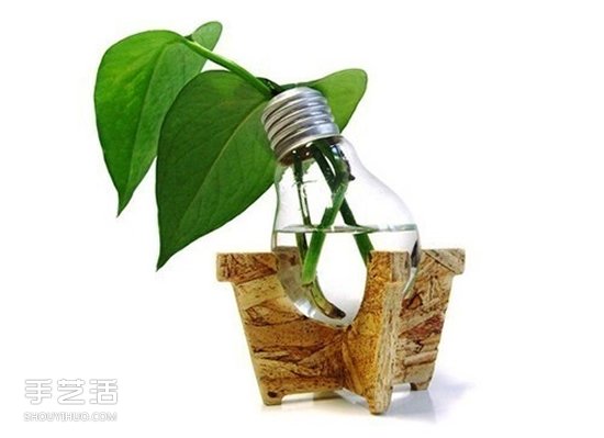 创意灯泡DIY手工艺品 废灯泡手工制作图片 -  www.shouyihuo.com