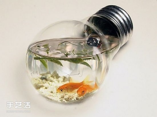 创意灯泡DIY手工艺品 废灯泡手工制作图片 -  www.shouyihuo.com