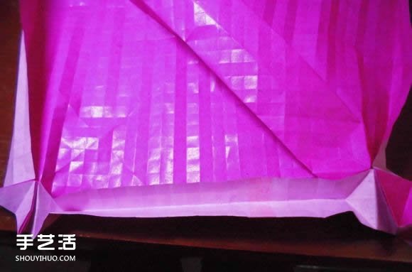 蝶恋花爱心折纸图解 创意爱心的折法步骤图 -  www.shouyihuo.com