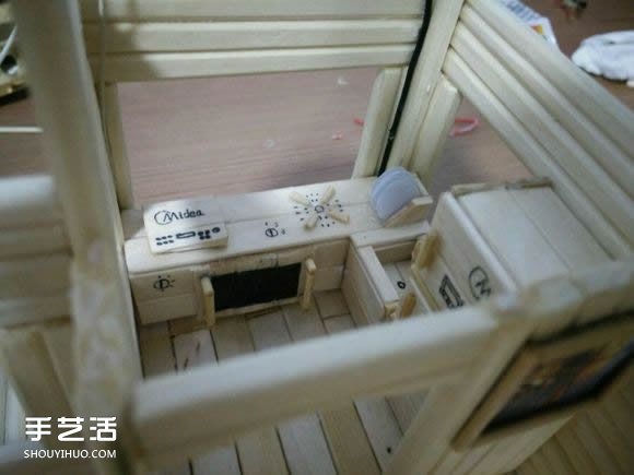 一次性筷子手工制作逼真别墅模型 步骤超全！ -  www.shouyihuo.com