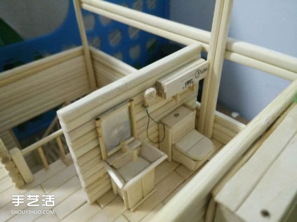 一次性筷子手工制作逼真别墅模型 步骤超全！ -  www.shouyihuo.com